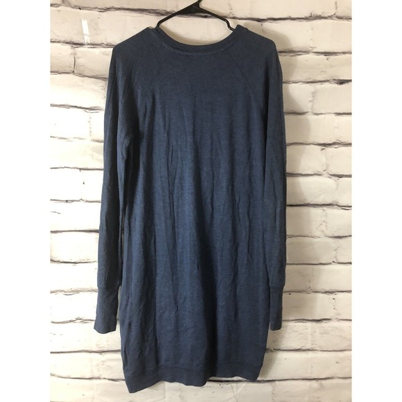 Athleta Sweater Dress Size S Blue Knee Length - Picture 2 of 7